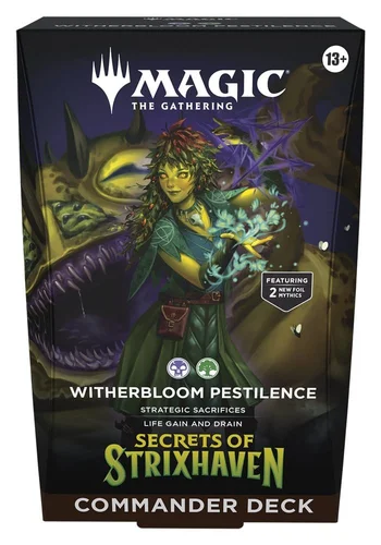 Magic the Gathering Secrets of Strixhaven Commander Deck Whiterbloom Pestilence English